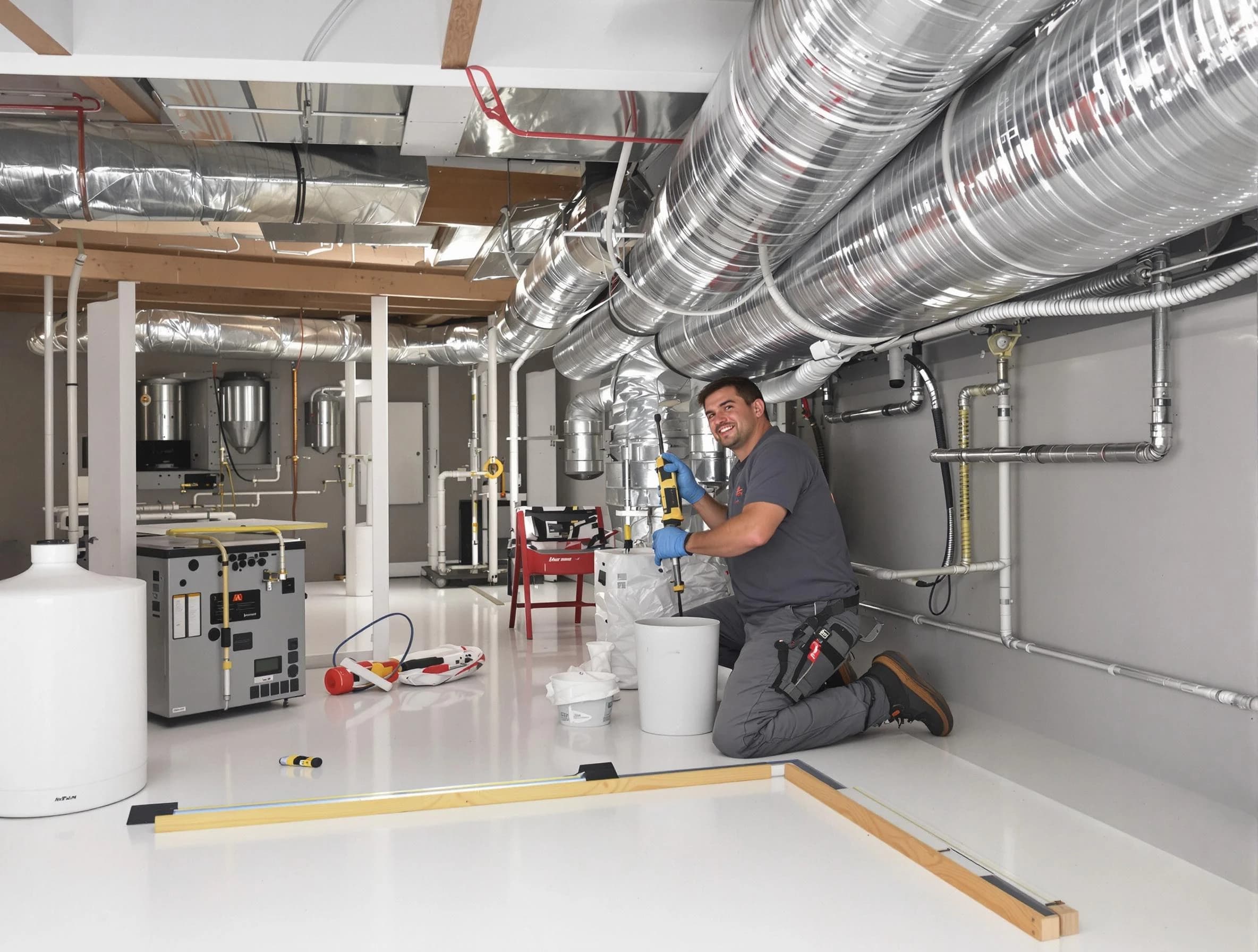 Professional duct sealing service by Hooper Air Duct Cleaning in Hooper
