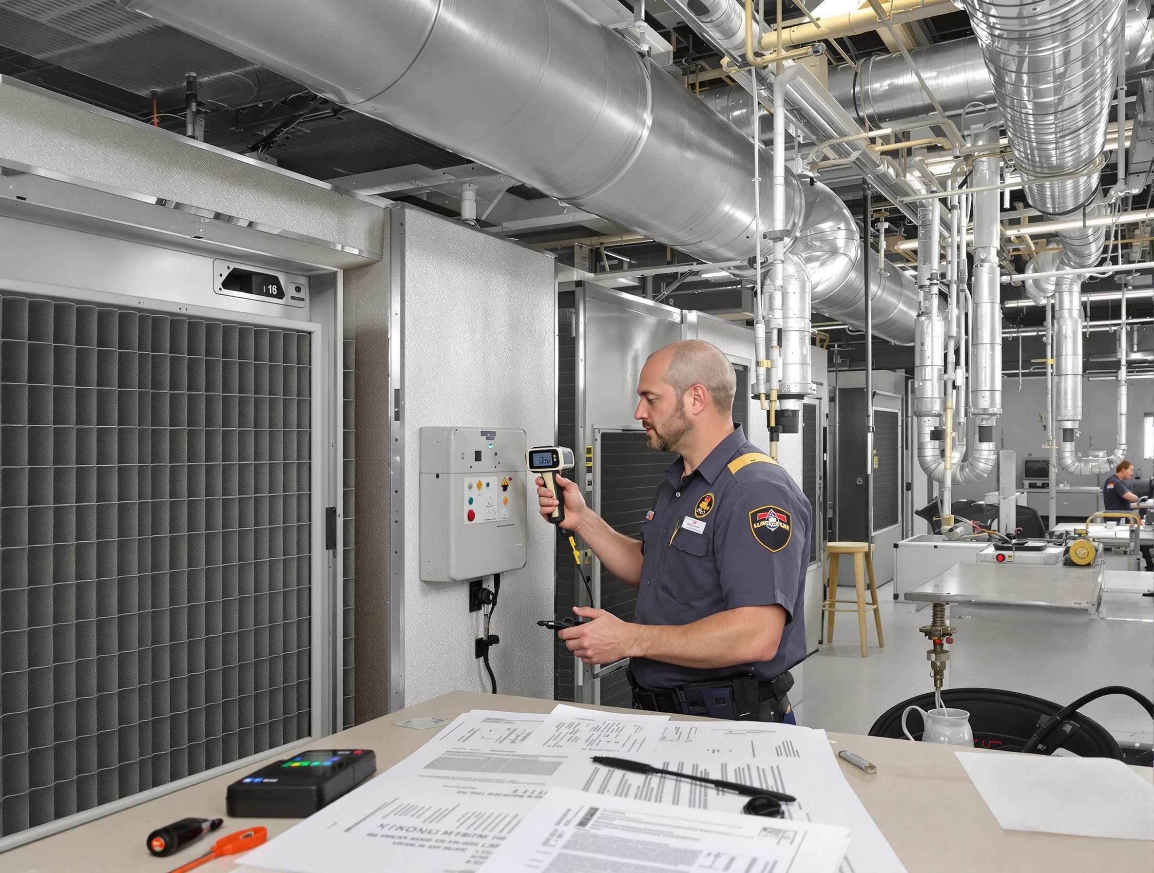 Professional filter system inspection by Hooper Air Duct Cleaning in Hooper