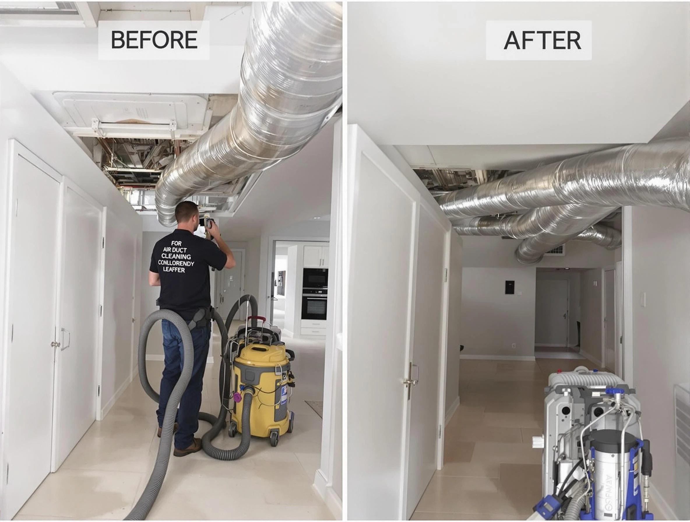 Hooper Air Duct Cleaning professional performing thorough air duct cleaning in Hooper