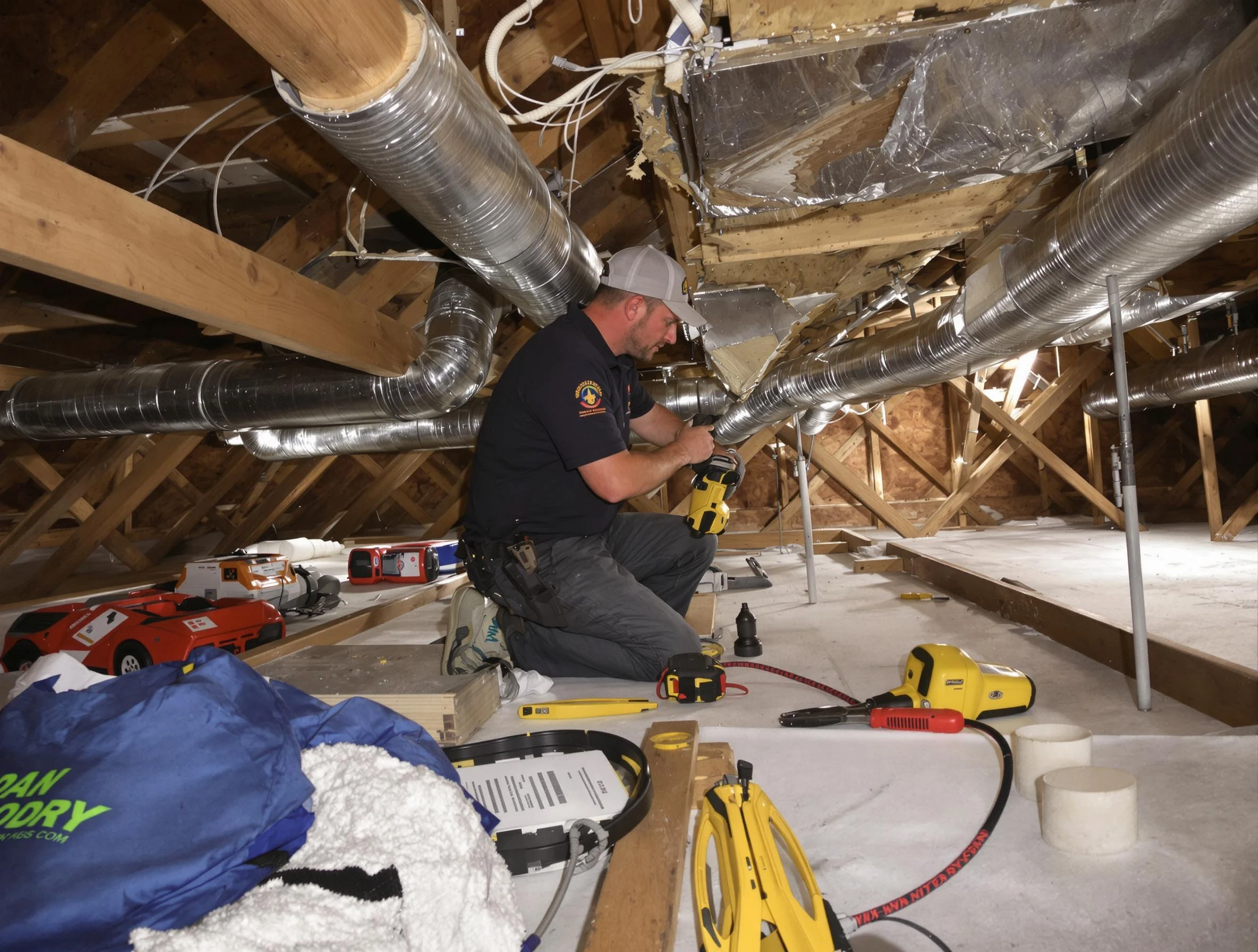 Professional air duct repair by Hooper Air Duct Cleaning in Hooper