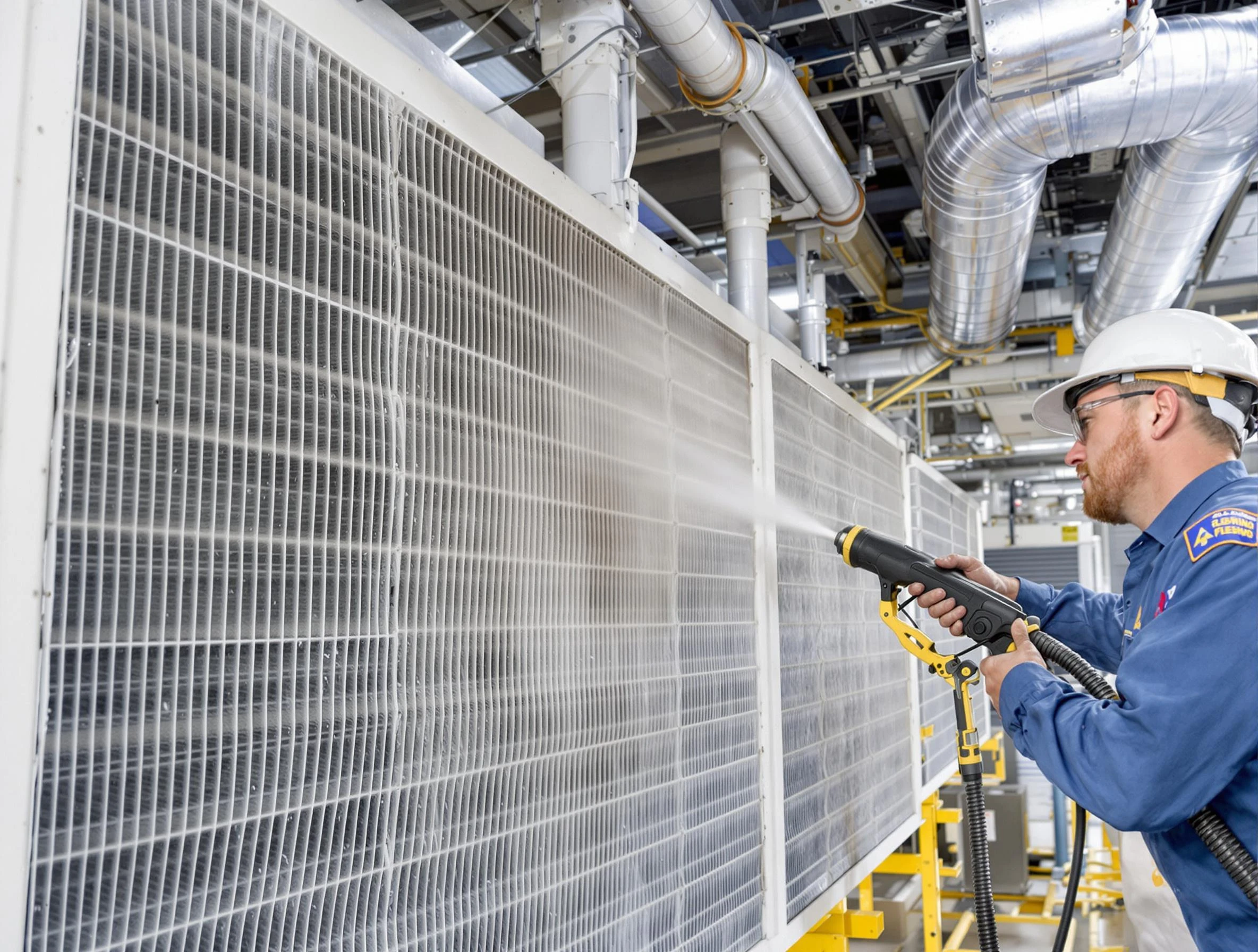 Professional commercial coil cleaning by Hooper Air Duct Cleaning in Hooper