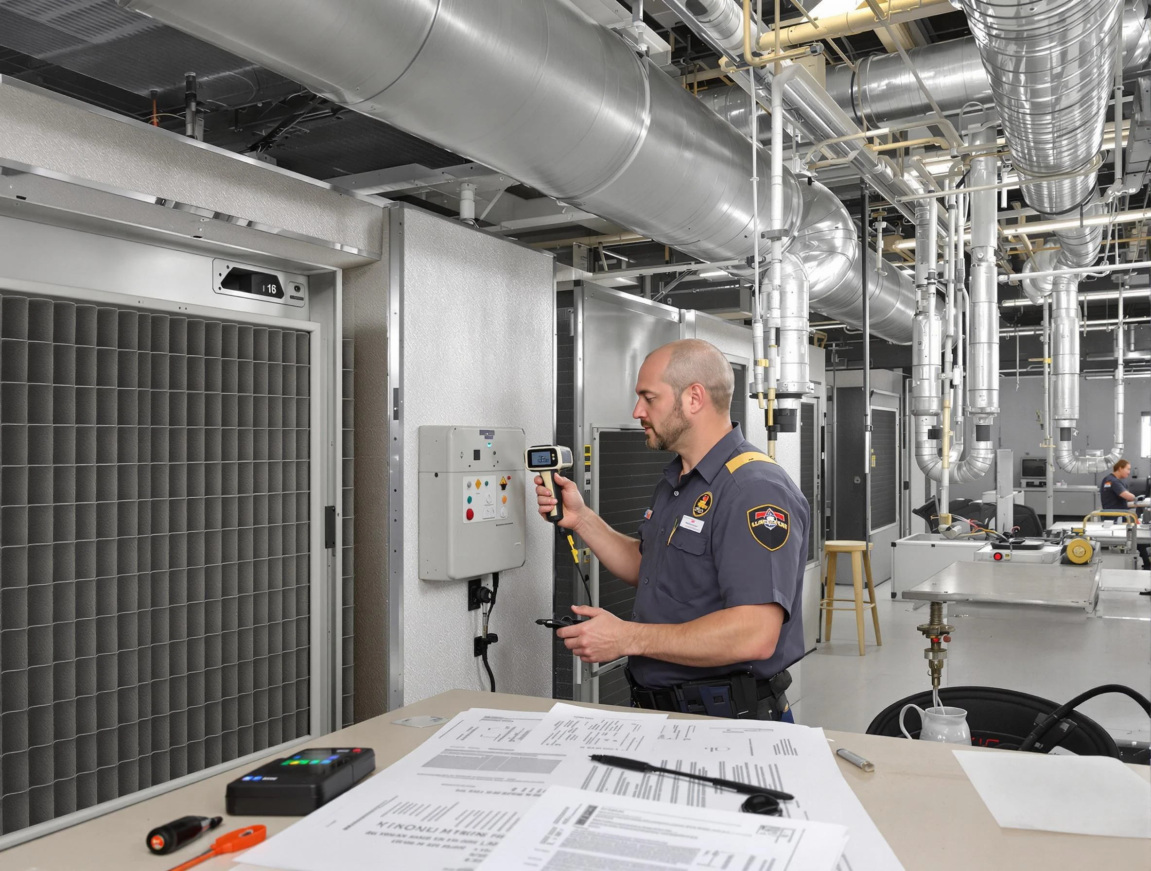 Professional filter system inspection by Hooper Air Duct Cleaning in Hooper