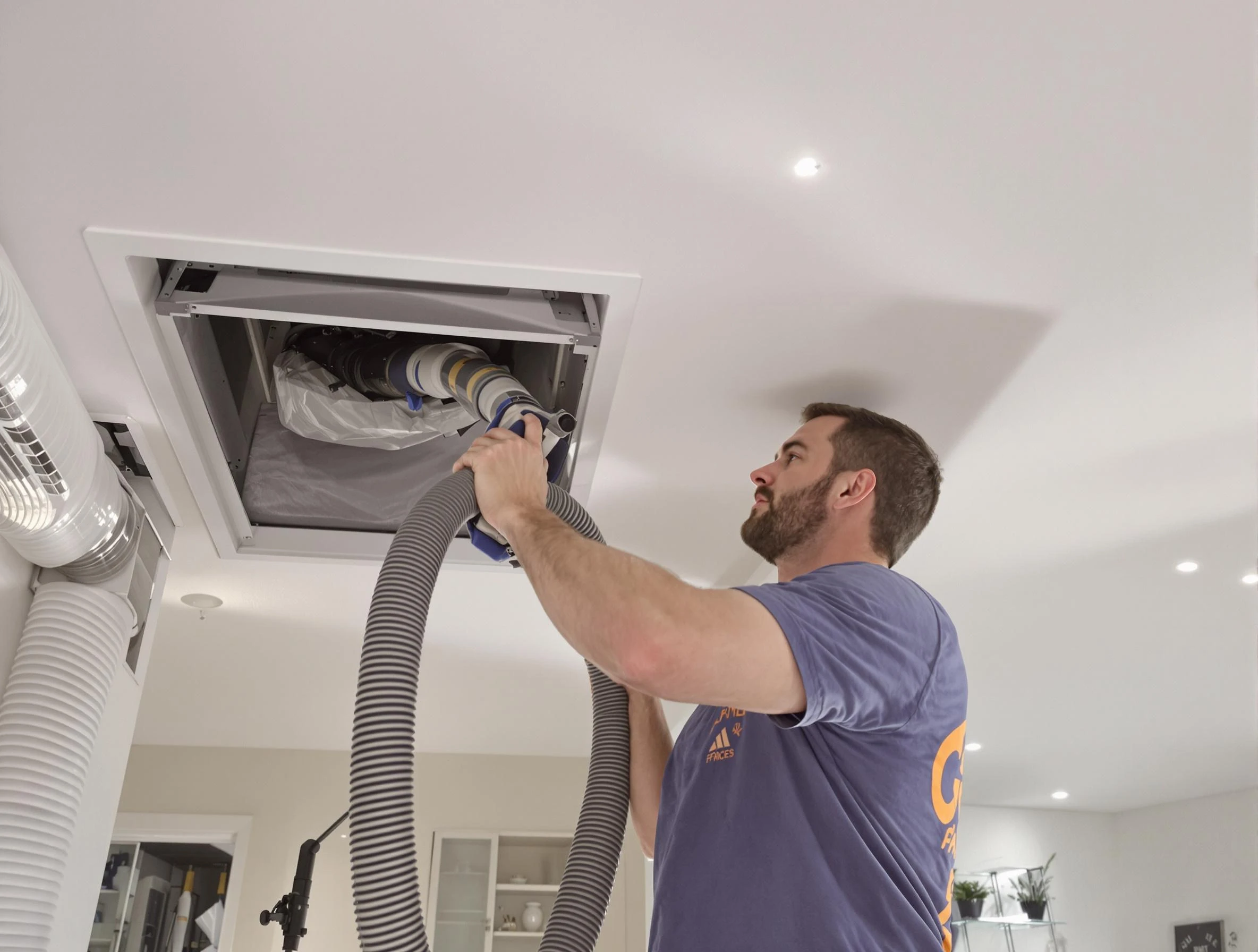Precision indoor duct cleaning by Hooper Air Duct Cleaning in Hooper