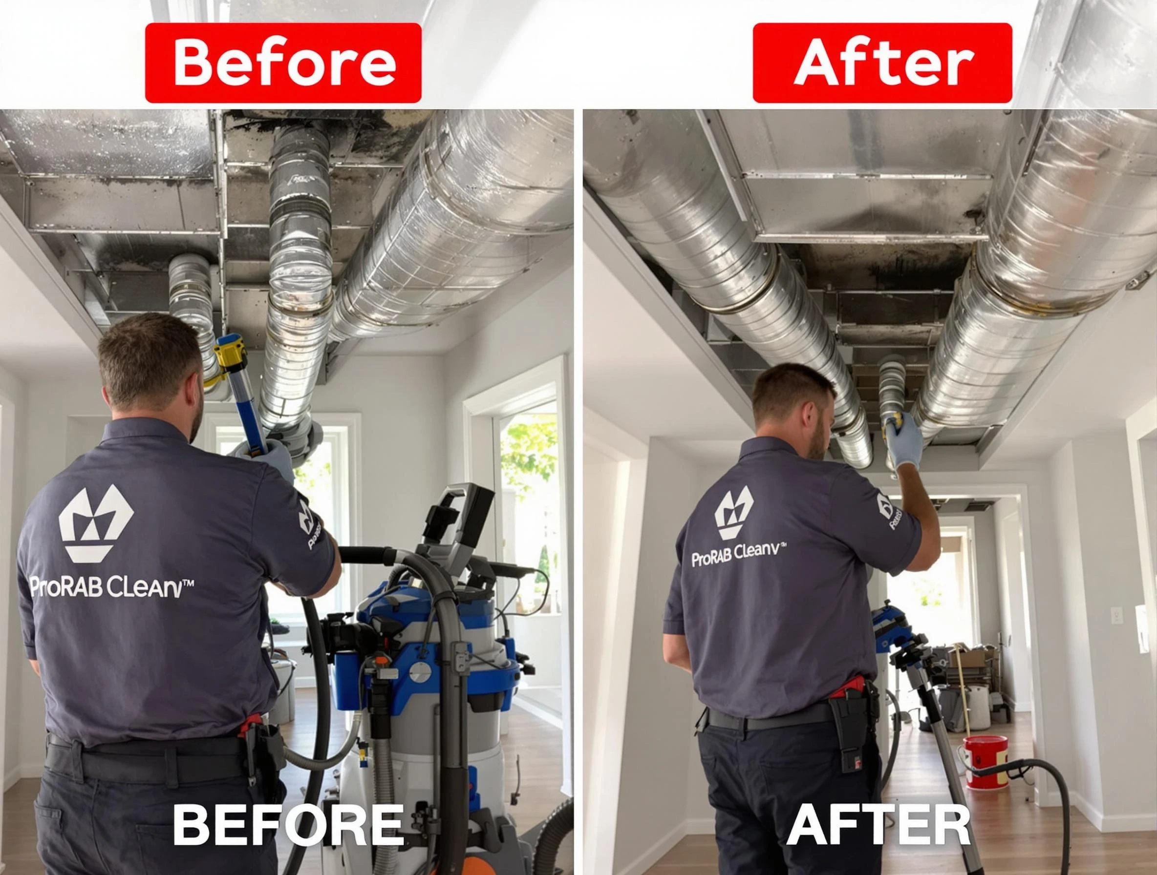 Hooper Air Duct Cleaning expert performing thorough residential duct cleaning in a Hooper home